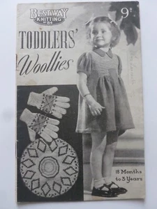 BESTWAY TEJIDO Nº 84: TODDLERS’ WOOLLIES - Patrones de tejido vintage años 40 - Imagen 1 de 8