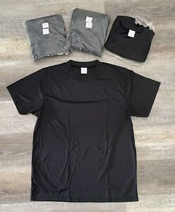 InstaDry Haband Black T-Shirt Lot Of 6 Men’s XL NOS New In Package