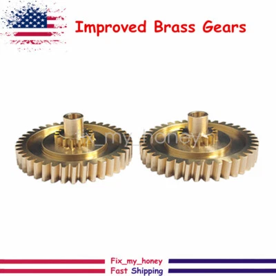 2x Convertible Top Transmission Gear For 1997-2012 Porsche Boxster Upgrade Brass Foto 1 de 4