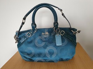 coach blue bag