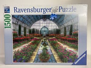 Ravensburger Jigsaw Puzzle Atrium Garden Flowers 1500 Pieces Sealed NEW Free Shp