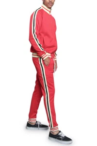 Men's Workout Sports Jogger Track Pants & Jacket Track Suit Set  ST575EY - Picture 1 of 37