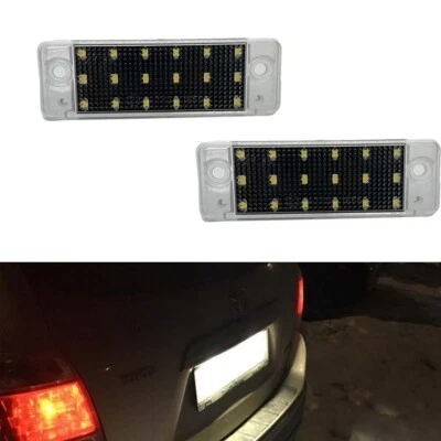 Full LED License Plate Lamps Tag Lights Pair Set For 2001-2007 Toyota Highlander - Image 1 of 4