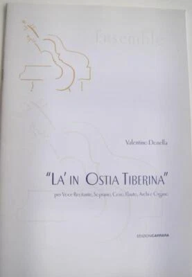 Valentino Donella La In Ostia Tibernia Vocal Score Flute String Organ Music book - Image 1 of 3