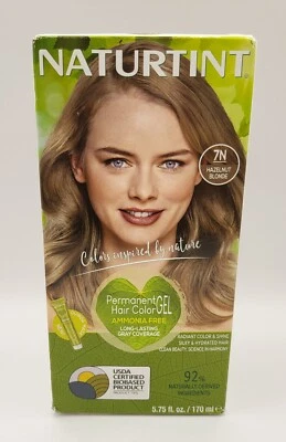 Naturtint 7N HAZELNUT BLONDE 永久染发凝胶 5.75 盎司/170 毫升 - 11/2026 — 第 1/4 张图片
