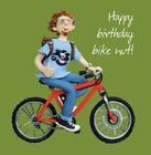 Carte d'anniversaire - écrou de vélo homme cyclisme - une bosse ou deux qualité neuve