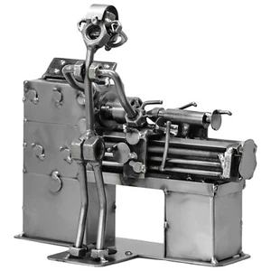 metalman24 Schraubenmännchen DREHER Drehbank geschenk geschenkidee handgefertigt - Bild 1 von 6