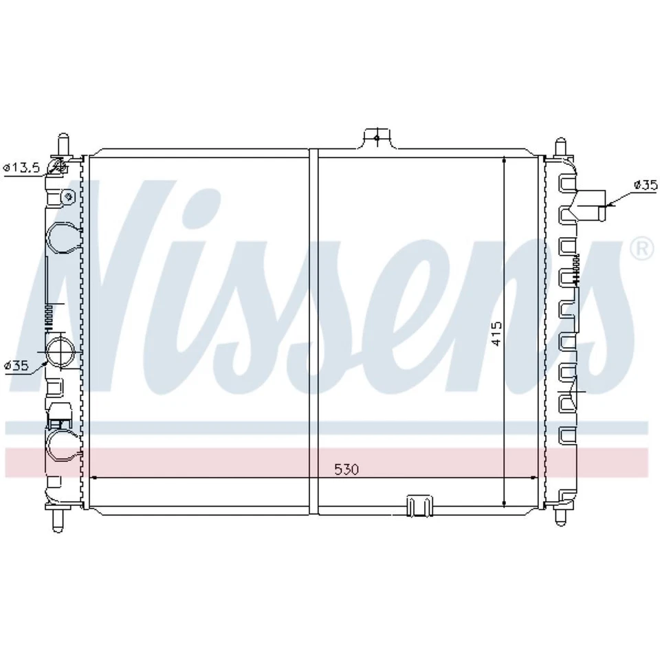 Radiador De Agua Compatible Para Opel Ascona C J82 1.6i 2.0i Cat 81 86 87 88 1.6 - Imagen 1 de 1