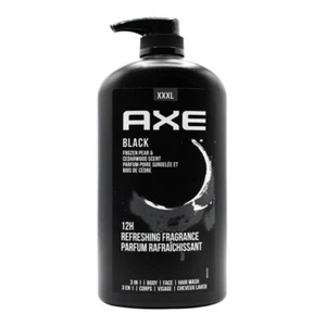 AXE 1L 3 IN 1 BODY FACE HAIR WASH BLACK FROZEN PEAR & CEDARWOOD SCENT BRAND NEW - Picture 1 of 5