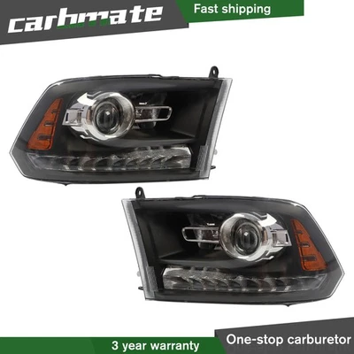 For 2009-2018 Dodge Ram 1500 10-18 2500 3500 LED DRL Projector Upgrade Headlight - Image 1 of 4