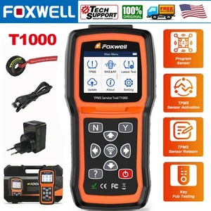 Diagnóstico TPMS automotriz Foxwell T1000 sensor activar restablecimiento programa de reaprendizaje - Imagen 1 de 12