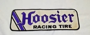 Vintage Hoosier Racing Tires Advertising Stitch On Jacket Patch 10.25” x 3.5” - Picture 1 of 1