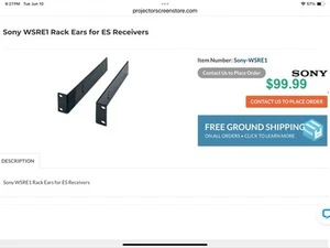 SONY WS-RE1 Zestaw do montażu w szafie rackowej . - Zdjęcie 1 z 1