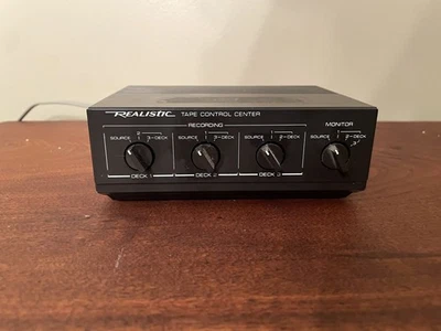 Realistic Stereo Tape Control Center Model 42-2115 Radio Shack 3 Decks Monitor - Image 1 of 4