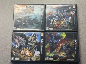 Monster Hunter X XX 3G 4G Nintendo 3DS Capcom Japanese Version LOT FREE US SHIP - Picture 1 of 6
