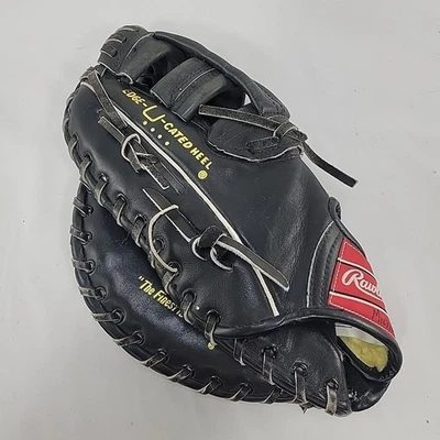 Guante de béisbol Rawlings RFM37B 12" Mark McGuire cuero negro LHT primera base Foto 1 de 4