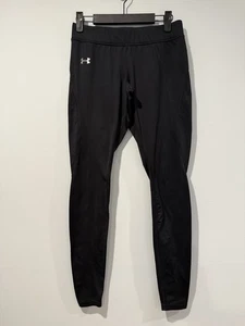Under Armour Pants Womens Small Black ColdGear Fitted Athletic Base Layer Travel - Picture 1 of 7