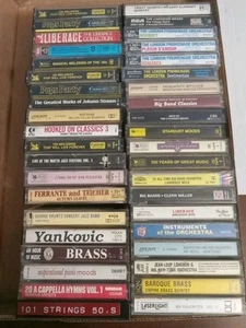 HUGE Lot Of 40 Vintage Cassette Tapes Classical Orchestra Big Band London - Picture 1 of 8
