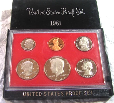 1981-S --Juego de monedas de prueba de acuñación de Estados Unidos Foto 1 de 2