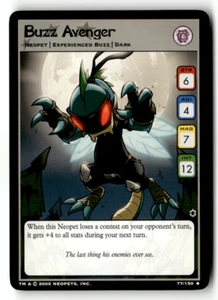Neopets TCG - Buzz Avenger 77/150 - Rare - The Darkest Faerie WOTC - Picture 1 of 2