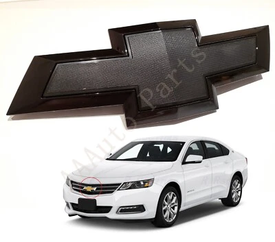 For 2014-2020 Chevy Chevrolet Impala Front only Bowtie Emblem Gloss Black - Image 1 of 4