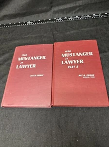 Vom Mustanger zum Anwalt von Max Coleman 1. Auflage 1952 HC Lubbock TX 2er Set Z010 - Bild 1 von 4