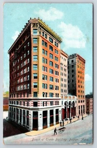 Postcard Board of Trade Building,  Boston, Massachusetts, Exterior Street View - Picture 1 of 2