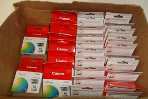 LOT-32 Canon BCI-16 Color Twin Pack 2 Ink Tank Cartridge iP90 DS810 9818A003 NEW - Picture 1 of 9