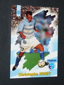 #152 CHRISTOPHE KINET RC STRASBOURG MEINAU PANINI FOOTBALL CARD 98 1997-1998