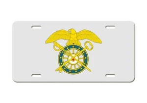 US Army Division - Quartermaster Corps Emblem - Aluminum License Plate - Picture 1 of 2