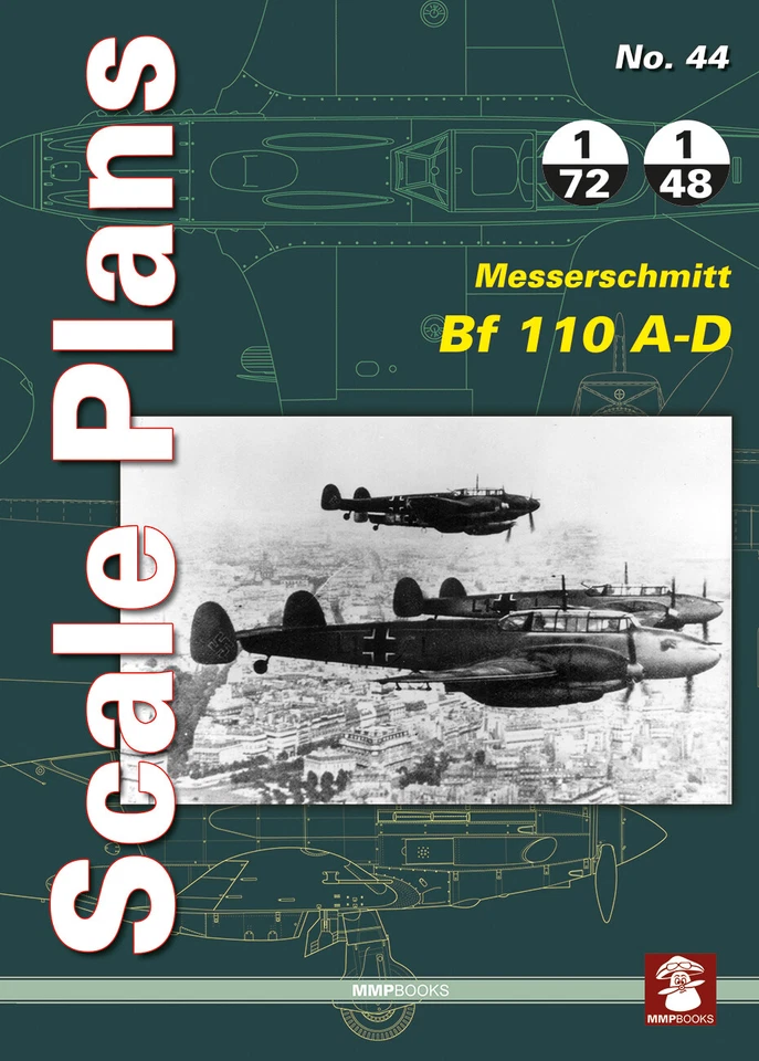 Piani in scala n. 44 - Messerschmitt Bf 110 A-D - Immagine 1 di 1