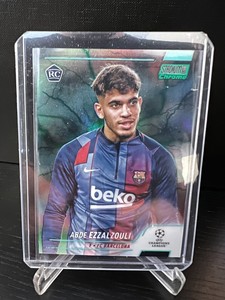 2021 Stadium Club Chrome UCL Aqua/Green Electric Charge #/199 Abde Ezzalzouli