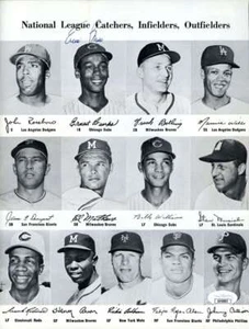 Ernie Banks Ralph Houk JSA Signed  1962 All Star Game Program Chicago Autograph - Picture 1 of 5