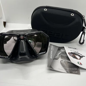 Seac Eagle S/BL LS Black/Silver Dive Mask - Top Quality and Comfort - Picture 1 of 2