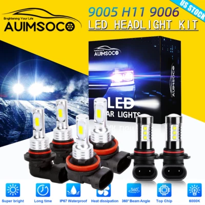 Combo de faros LED + faros antiniebla para Lexus IS250 IS350 2006 2007 2008 2009 Foto 1 de 4