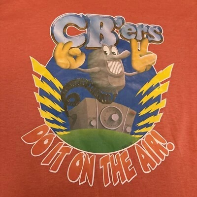 CAMISETA VINTAGE AÑOS 70 CB’RS DO IT ON THE AIR ROACH 1976 HIERRO EN M NOS DELGADA Foto 1 de 4