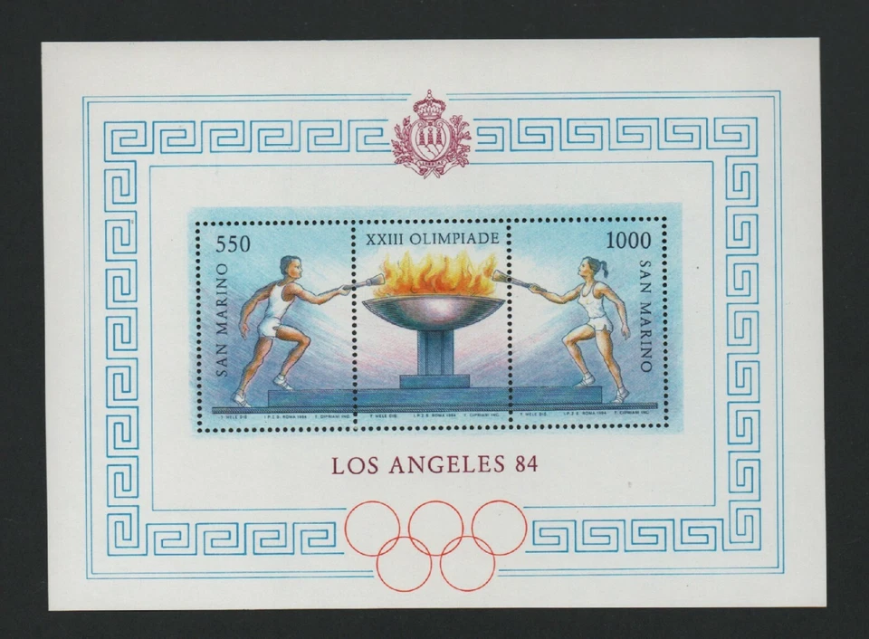 SAN MARINO 1984 OLYMPIC GAMES, LOS ANGELES M/SHEET (SGMS1228) *VF MNH* - Image 1 of 2
