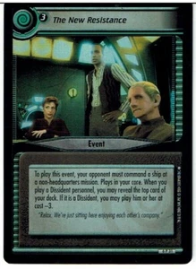 TAR TREK CCG 2E REFLEXIONES 2.0 FOIL CARD LA NUEVA RESISTENCIA 6P31 ex - Imagen 1 de 1