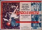Le VICE ET LA VERTU AND VIRTUE Italian 1F movie poster CATHERINE DENEUVE VADIM