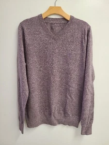 Men's Casual Long Sleeves S/M Knit full over Light Weight sweater V-neck New  - Picture 1 of 3