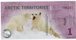 Billete Territorios Árticos 1 dólar 2012 - Imagen 1 de 2