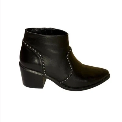 Botas pretas cravejadas de couro Steve Madden | Feminina tamanho 9 - Imagem 1 de 4