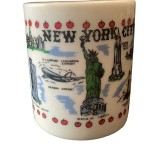 Vintage New York City Souvenir Mini Coffee Espresso Cup Mug World Trade Center - Picture 1 of 15