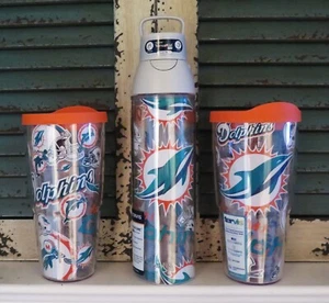 MIAMI DOLPHINS DREIFACHES TRINKPAKET VON TERVIS (ALLE TEAMS VERFÜGBAR) - Bild 1 von 7