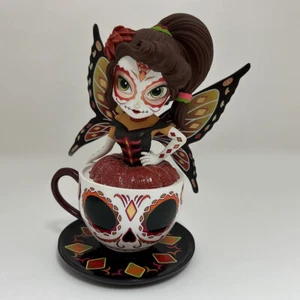 Lovely Lily Sugar Skull Fairy in a Teacup Jasmine Becket Griffith - Foto 1 di 1