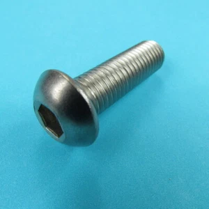 Edelstahl Linsenkopfschraube V2A Linsenkopf Schraube ISO 7380 Innensechskant VA - Bild 1 von 4