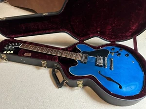 2002 Gibson Custom Shop ES-335 Dot, Excellent Condition, RARE Beale Street Blue - Picture 1 of 5