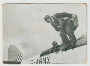 PALESTINE EARLY AVIATION, LEAVING THE AIRPLANE BY PARACHUTE,A TOBACCO CARD, 1940 - Bild 1 von 2