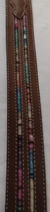 Tony Lama Beaded Cowboy Belt - Picture 1 of 12