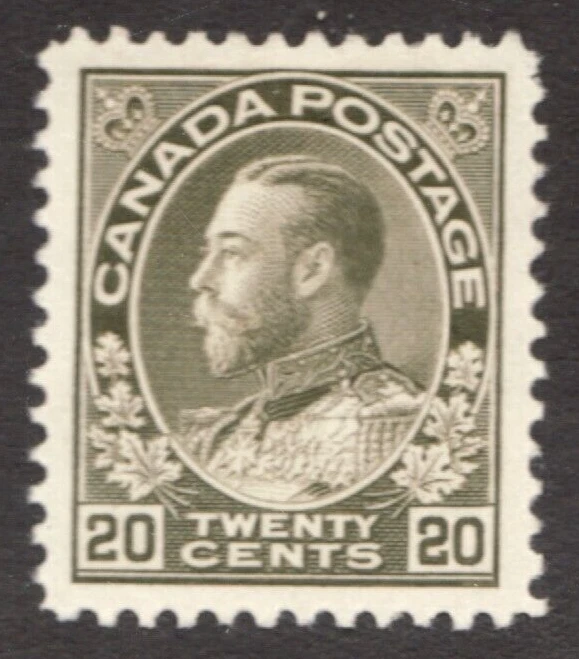 1925 Canada Sc# 119 - 20¢ KGV, Admiral of the Fleet. MH - Image 1 of 1